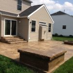 seamless slate stamped concrete